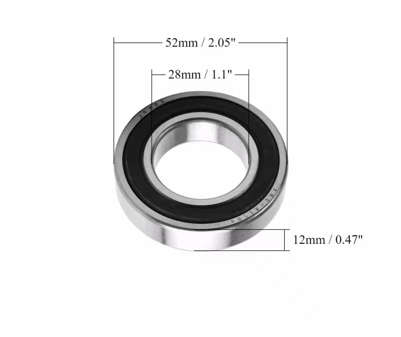 60/28-2RS Deep Groove Ball Bearing 28x52x12mm Double Sealed GCr15 P0 Z1 Deep Groove Rolling Bearings